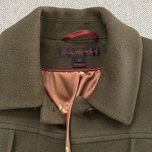 Via Spiga Womens Sz 12 coat. 70%wool/20%nylon/10%cashmere color-Lodena